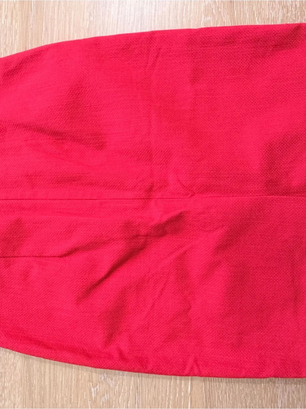 NEW Ann Taylor Red Pencil Skirt with Fringe Hem